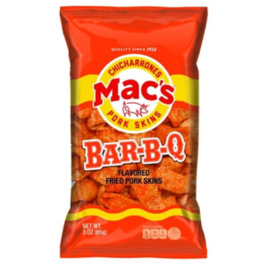 Mac s Bbq Pork Skins, 3 Ounce, 12 Per Case