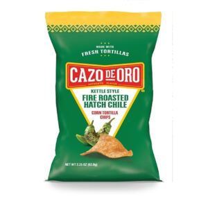 Cazo De Oro Tortilla Chips Fire Roasted Hatch Chili, 2.25 Ounce, 12 Per Case