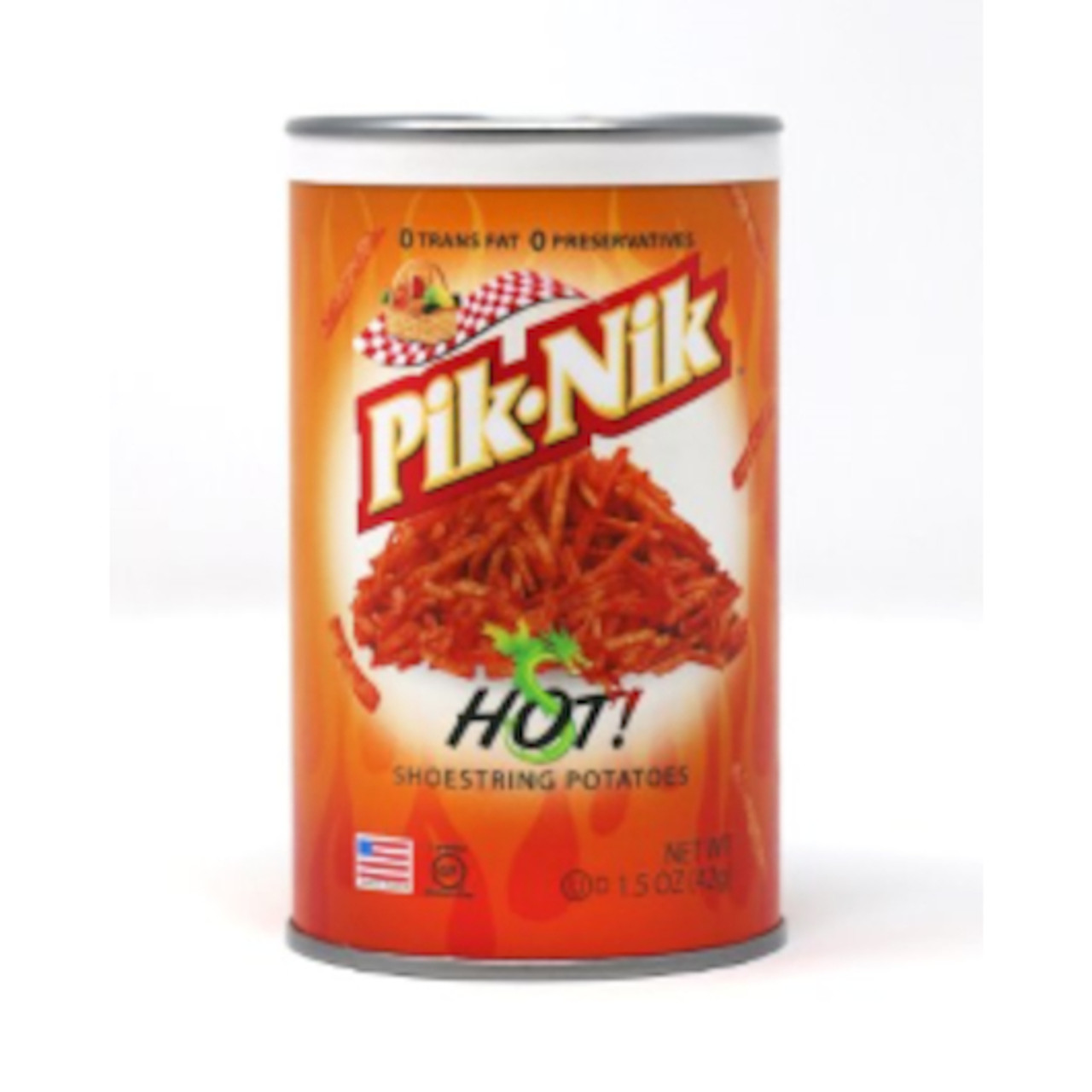 Pik-Nik Hot Shoestring Potatoes Tray, 1.5 Ounce, 24 Per Case