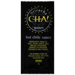 Texas Pete Cha Sriracha Hot Chile Sauce Hot Sauce Single Serve, 200 Each