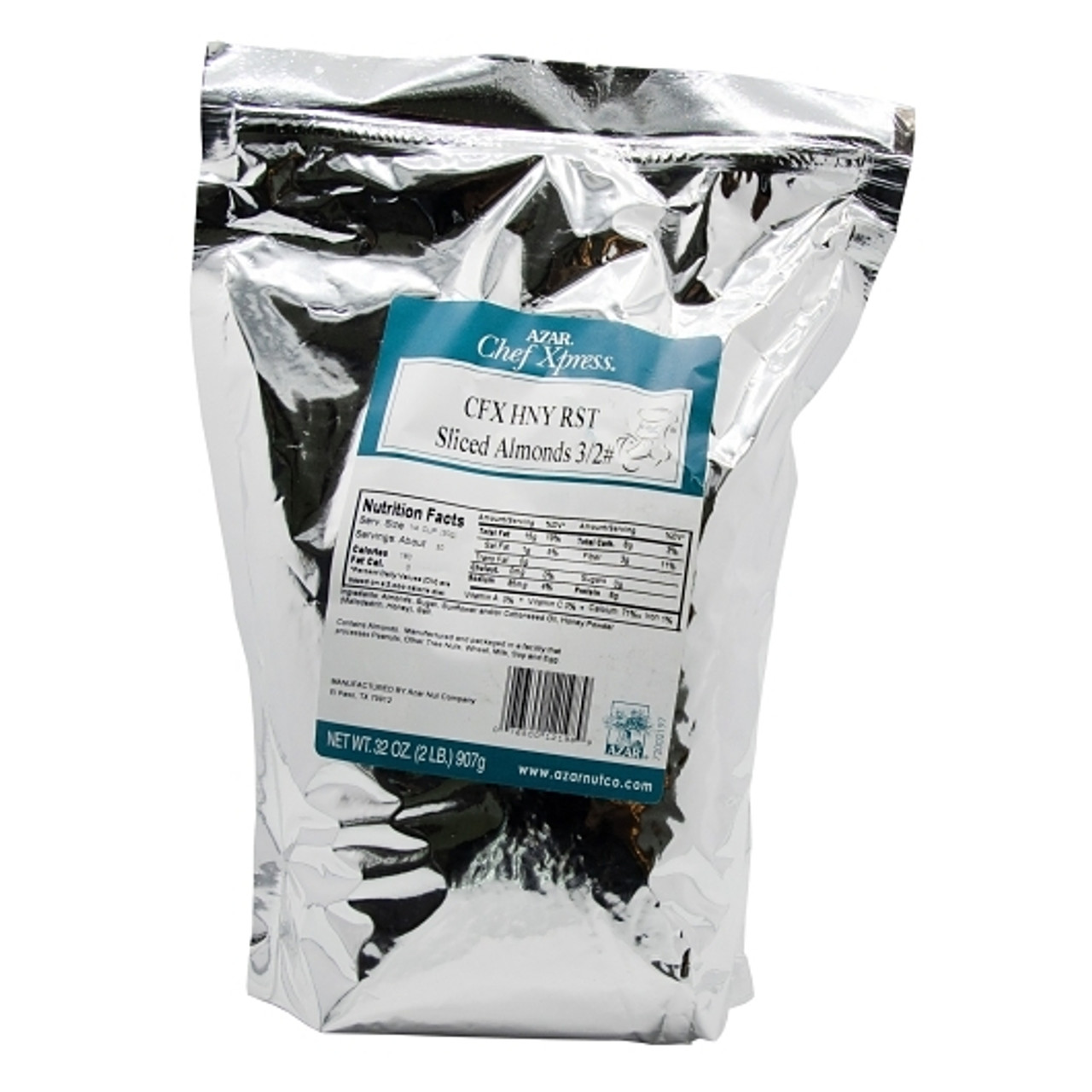 Chef Xpress Honey Roast Sliced Almonds, 2 Pound, 3 Per Case