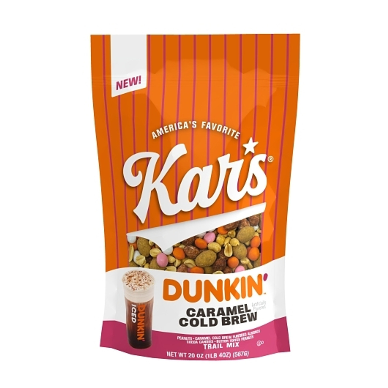 Kar s Nuts Dunkin Salted Caramel Cold Brew, 20 Ounce, 6 Per Case