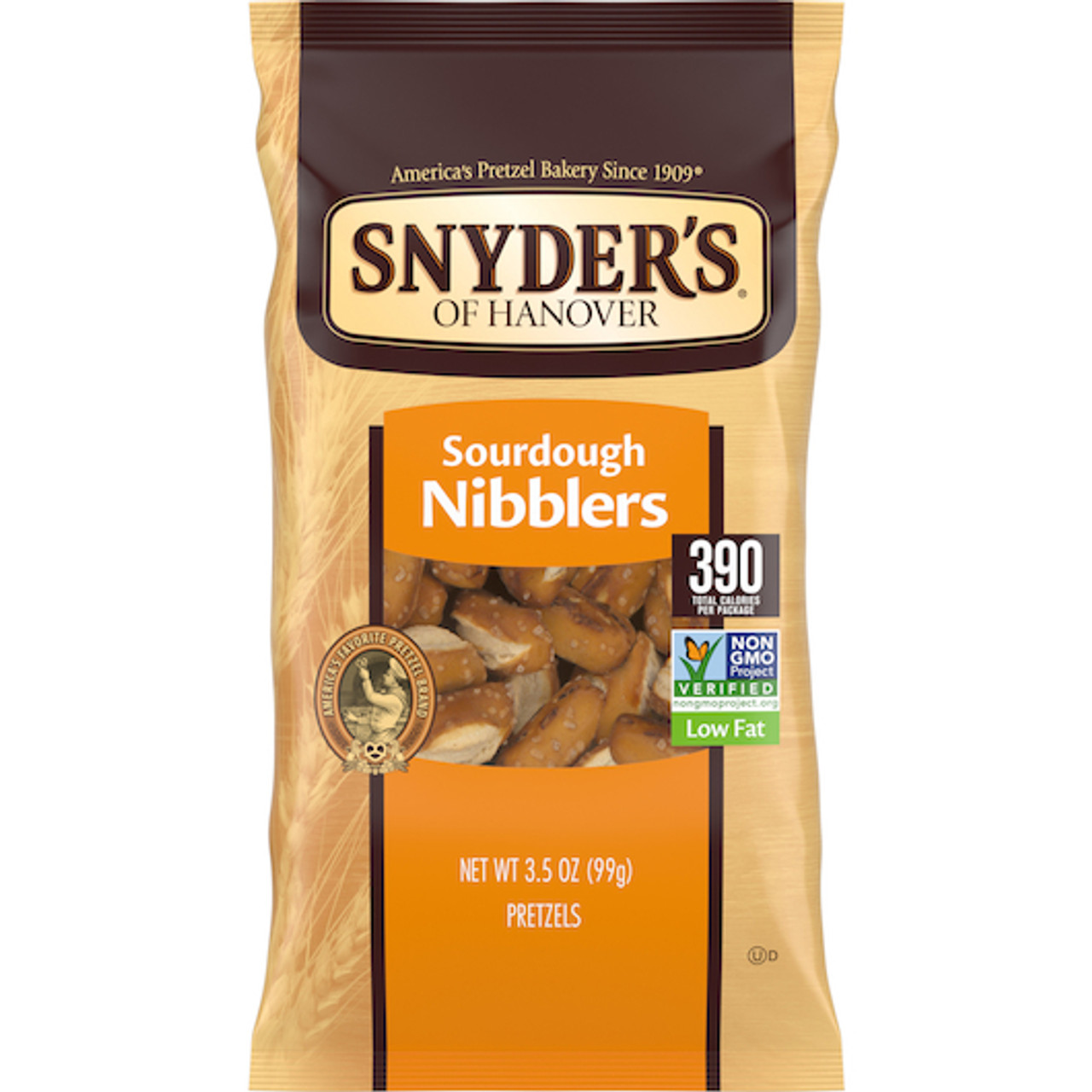 Snyder s Of Hanover Kosher, Regular, Nibbler Pretzel, 3.5 Ounce, 8 Per Case