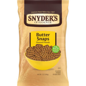 Snyder s Of Hanover Butter Snap Pretzels, 12 Ounces, 12 Per Case