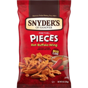 Snyder s Of Hanover Hot Buffalo Wing Pretzel Pieces, 8 Ounces, 6 Per Case
