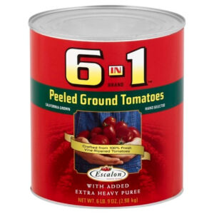 6 in 1 Brand Peeled Ground Tomato, 102 Ounce, 6 Per Case