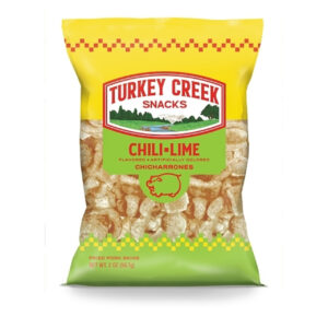 Turkey Creek Chili Lime Pork Skin, 2 Ounce, 12 Per Case