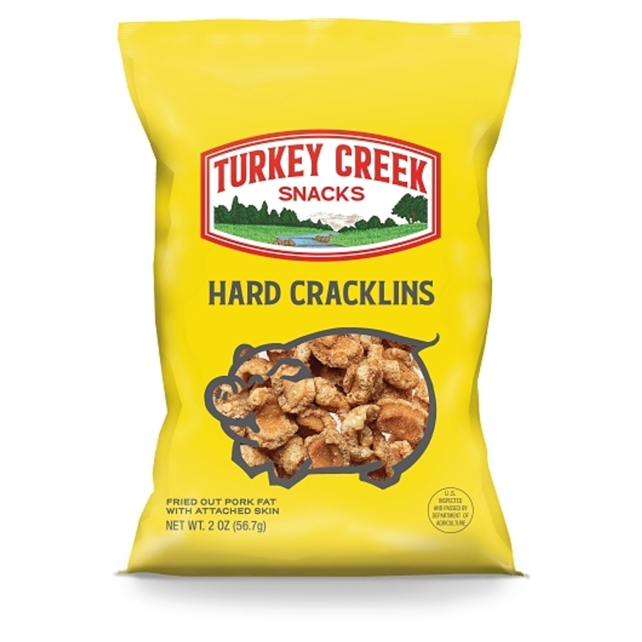 Turkey Creek Box Of Hard Cracklins, 2 Ounce, 12 Per Case