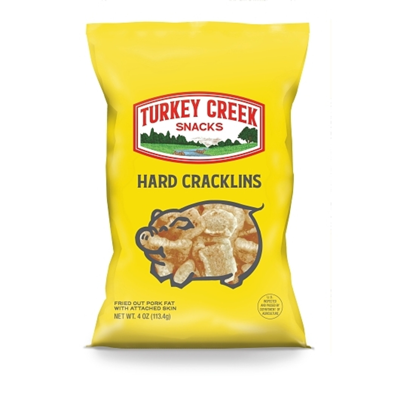 Turkey Creek Box Of Original Hard Cracklin, 4 Ounce, 8 Per Case