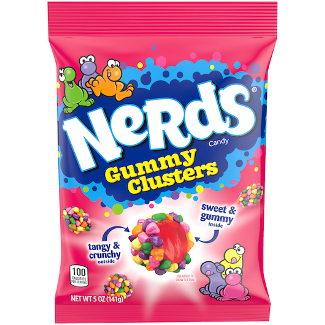 Nerds Medium Gummy Clusters Peg Bag, 5 Ounce, 12 Per Case