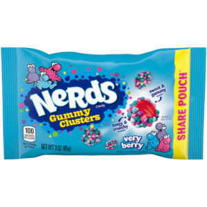 Nerds Gummy Clusters Sharepack Countertop Display, 63 Count, 1 Per Case