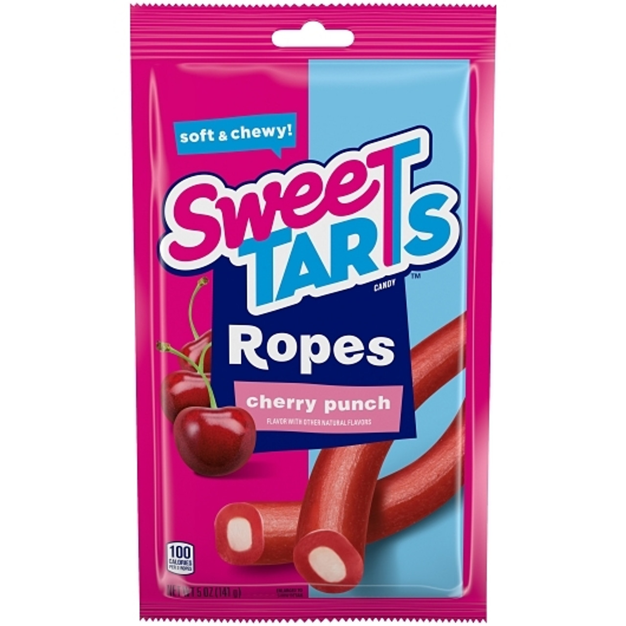 Sweetarts Rope Peg Bag Chewy Cherry Punch, 5 Ounce, 12 Per Case