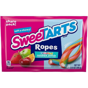 Sweetart Rainbow Twists Share Pack, 3.5 Ounce, 12 Per Box, 4 Per Case