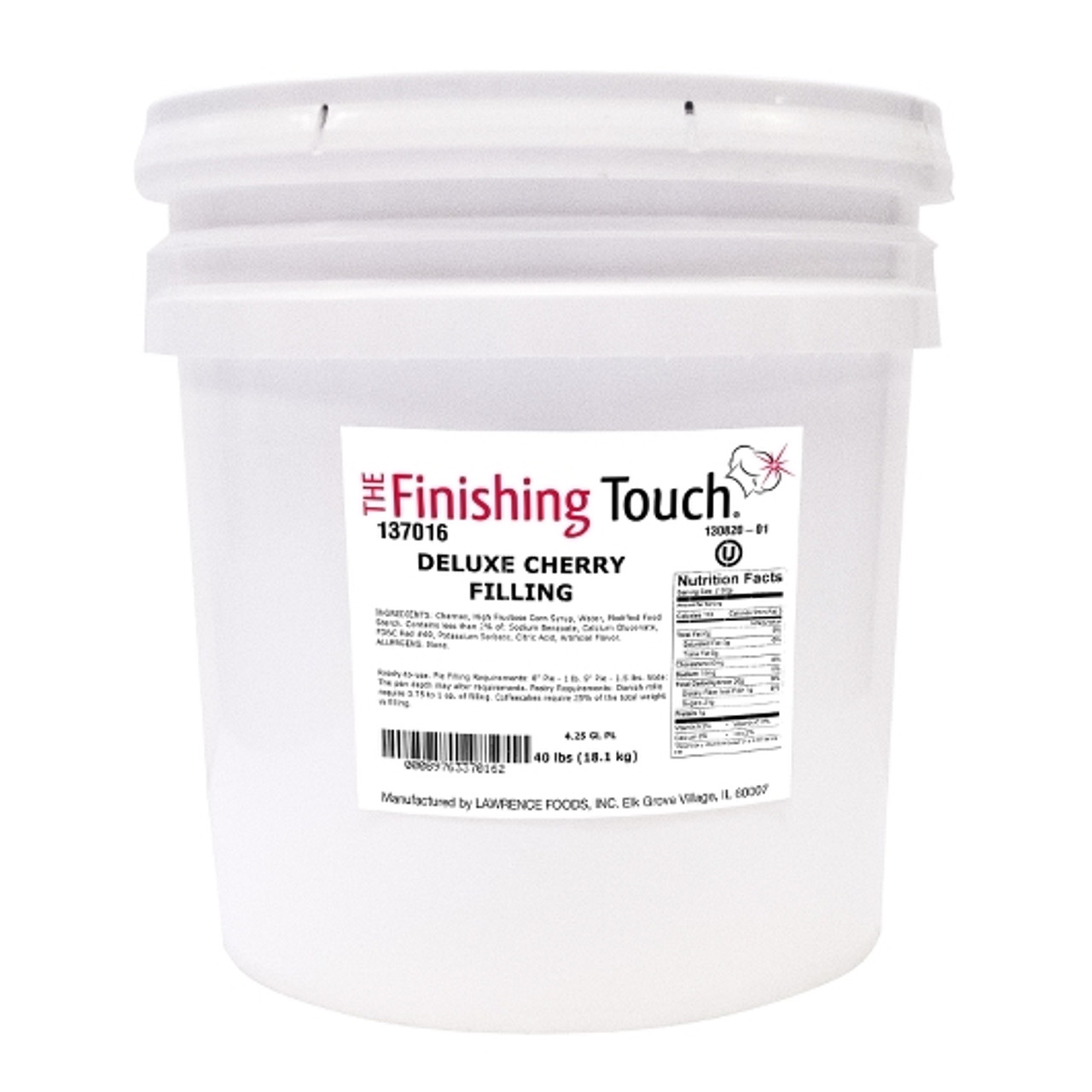The Finishing Touch Deluxe Cherry Filling, 40 Pounds