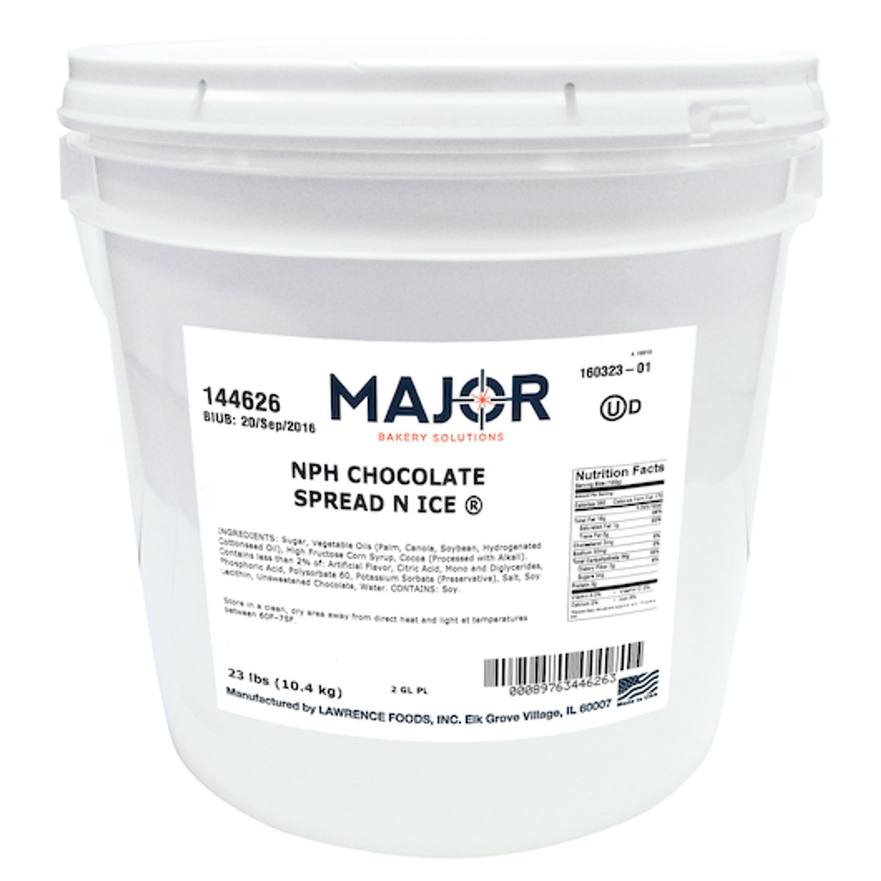 Major Bakery Solutions Nph Chocolate Spread-N-Ice, 23 Pound