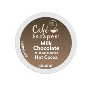 Cafe Escapes Milk Chocolate Hot Cocoa Mix K-Cup Pod, 24 Count, 4 Per Case