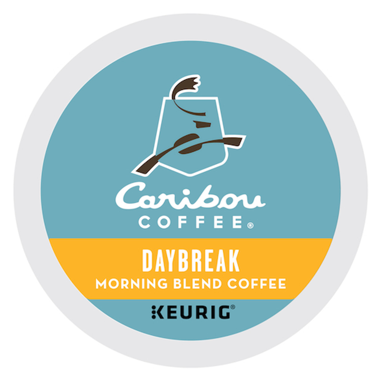 Caribou Coffee K-Cup Pod Daybreak Morning Blend, 10 Ounce, 4 Per Case
