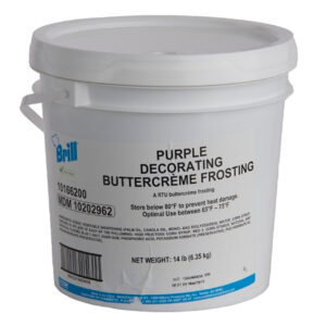 Brill Purple Decorating Butter crème Frosting, 14 Pounds, 1 Per Case