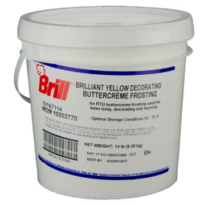 Brill Yellow Decorating Buttercreme Frosting, 14 Pounds