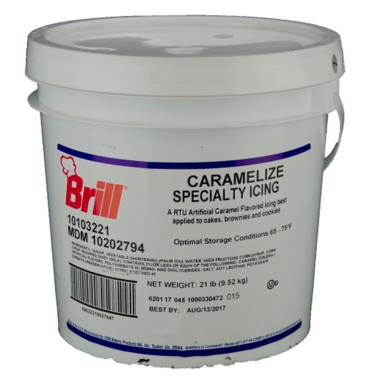 Brill Caramelize Specialty Icing, 21 Pound