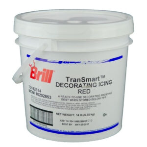 Brill Red Transmart Decorating Icing, 14 Pound, 1 Per Case