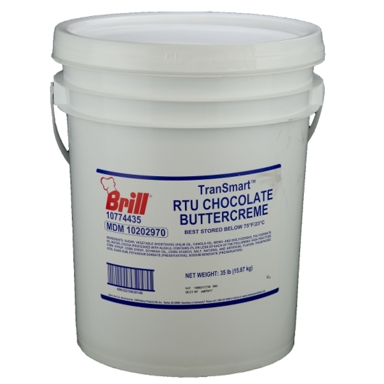 Brill Transmart Chocolate Buttercreme Icing, 35 Pounds