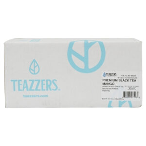 Teazzers Premium Mango Black Tea, 2 Ounces, 48 Per Case