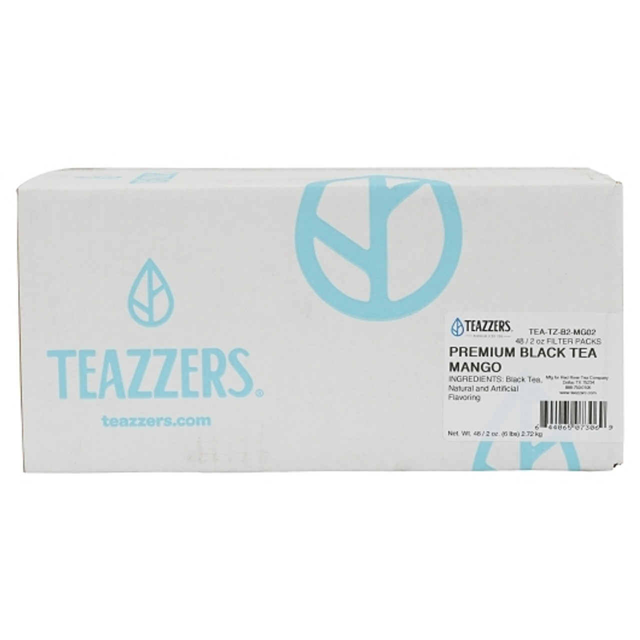Teazzers Premium Mango Black Tea, 2 Ounces, 48 Per Case