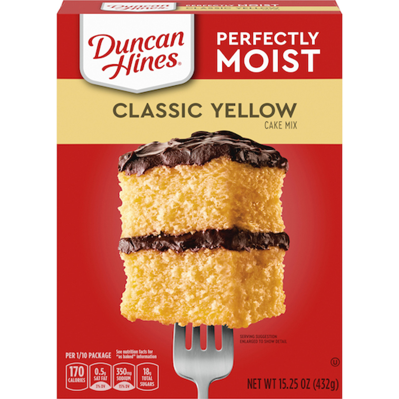 Duncan Hines Classic Yellow Cake Mix, 15.25 Ounce, 12 Per Case