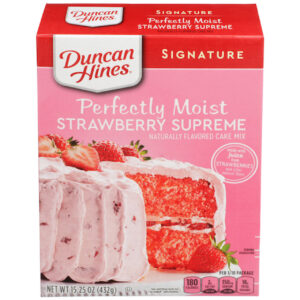 Duncan Hines Strawberry Supreme Cake Mix, 15.25 Ounce, 12 Per Case