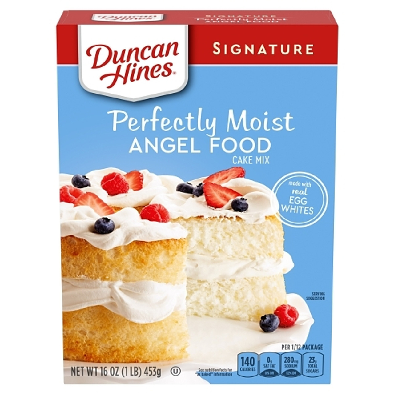 Duncan Hines Angel Food Cake Mix, 16 Ounce, 12 Per Case