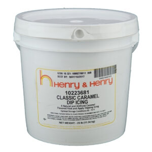 Henry And Henry Caramel Classic Dip Icing, 25 Pounds