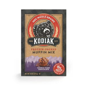 Kodiak Cakes Double Chocolate Power Bake Protein Muffin, 14 Ounces, 6 Per Case