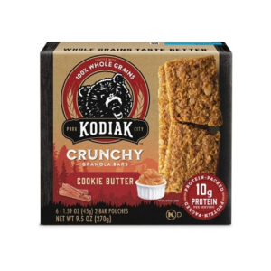 Kodiak Cakes Cookie Butter Crunchy Granola Bars, 9.5 Ounces, 12 Per Case