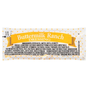 Portion Pac Buttermilk Ranch Packets Dressing, 12 Gram, 200 Per Case