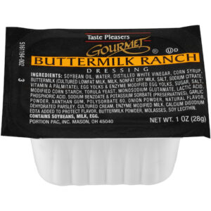 Taste Pleasers Buttermilk Ranch Dressing Single Serve, 1 Ounce, 100 Per Case