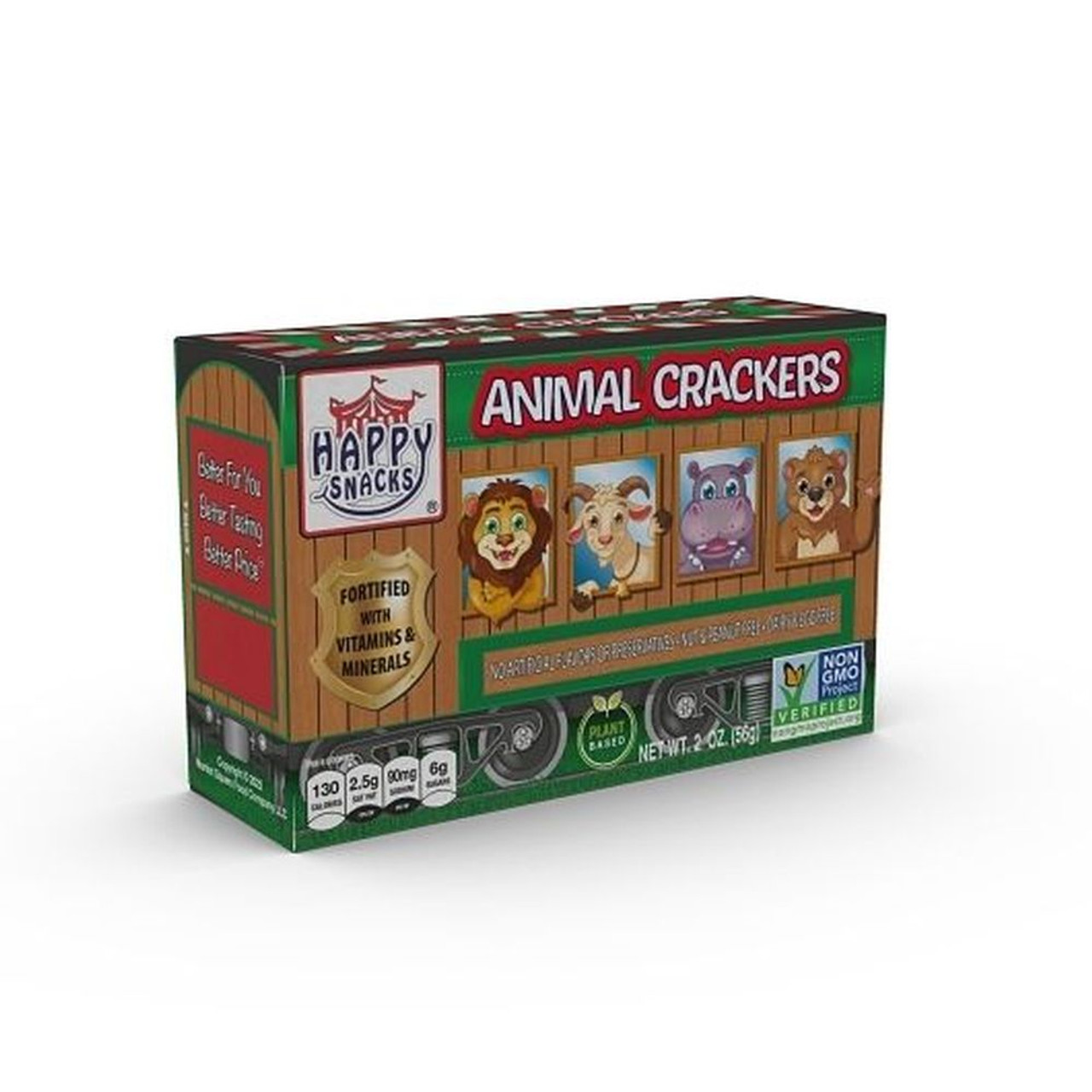 Happy Snacks Circus Animal Crackers, 2 Ounce, 4 per case
