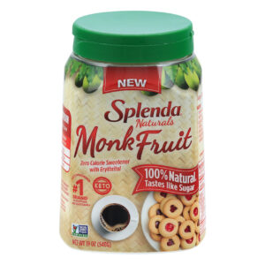 Splenda Naturals Monk Fruit Zero Calorie Sweetener, 19 Oz (Pack of 6)