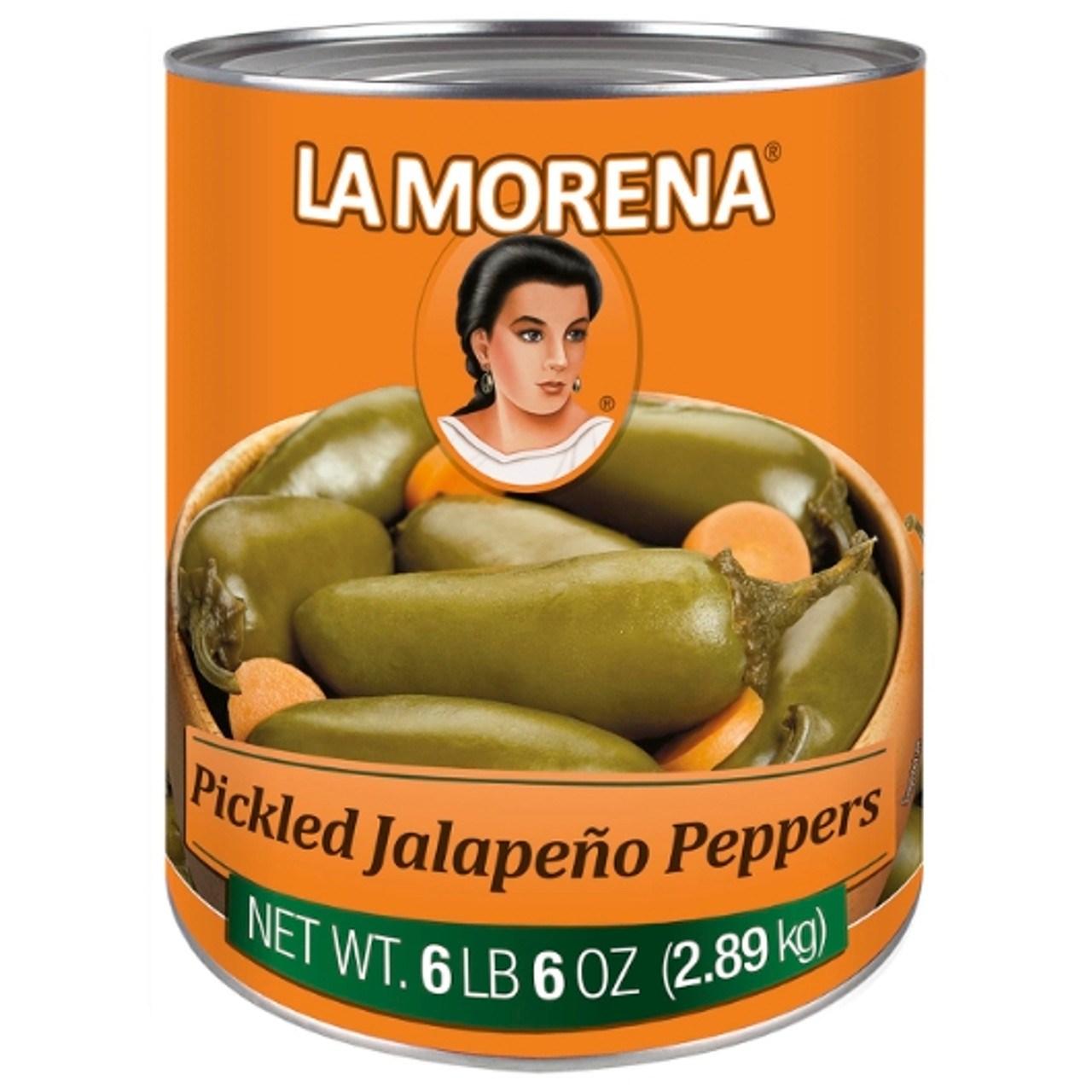 La Morena Pickled Whole Jalapeno, 108 Fluid Ounces, 6 Per Case