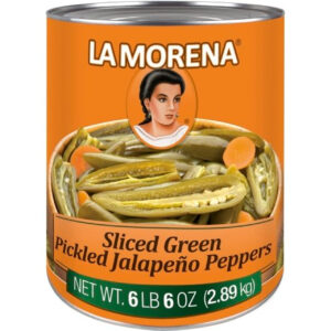 La Morena Sliced Jalapeno, 108 Fluid Ounces, 6 Per Case