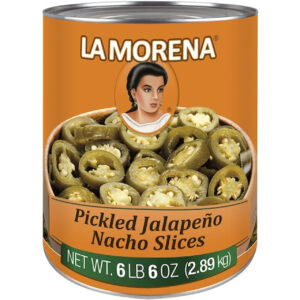 La Morena Nacho Sliced Jalapenos, 108 Fluid Ounce, 6 Per Case