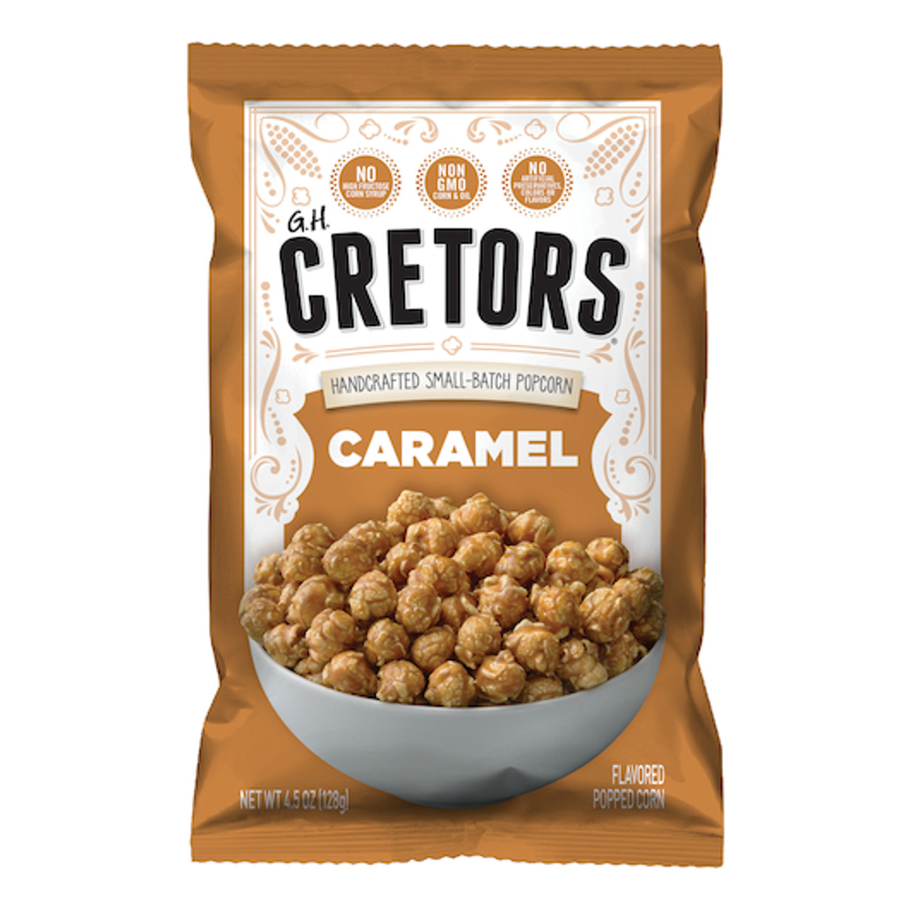 G.H. Cretors Caramel Popcorn, 4.5 Ounces, 6 Per Case