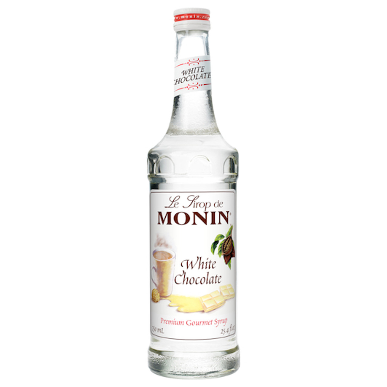 Monin White Chocolate Syrup, 750 Milileter, 12 Per Case