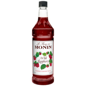 Monin Wild Raspberry Syrup, 1 Liter, 4 Per Case