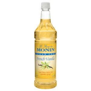 Monin French Vanilla Sugar Free Syrup, 1 Liter, 4 Per Case