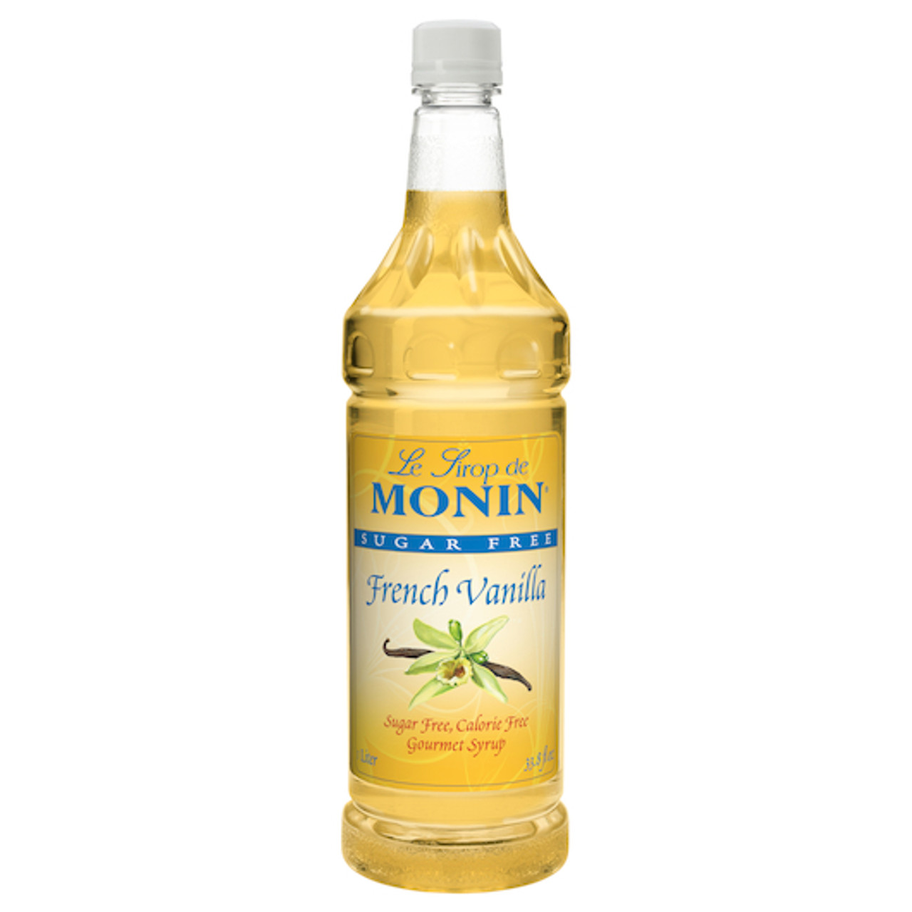 Monin French Vanilla Sugar Free Syrup, 1 Liter, 4 Per Case