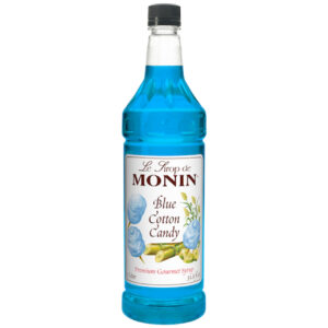 Monin Blue Cotton Candy Syrup, 1 Liter, 4 Per Case