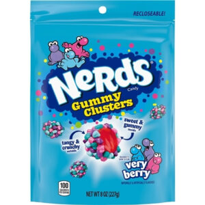 Nerds Gummy Clusters Very Berry, 8 Ounce, 6 Per Case