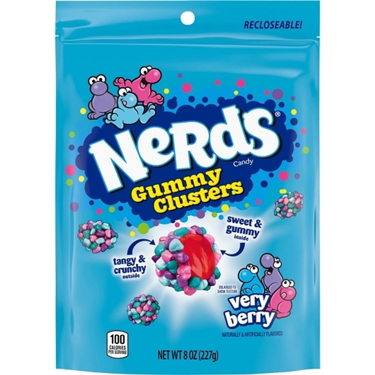 Nerds Gummy Clusters Very Berry, 8 Ounce, 6 Per Case