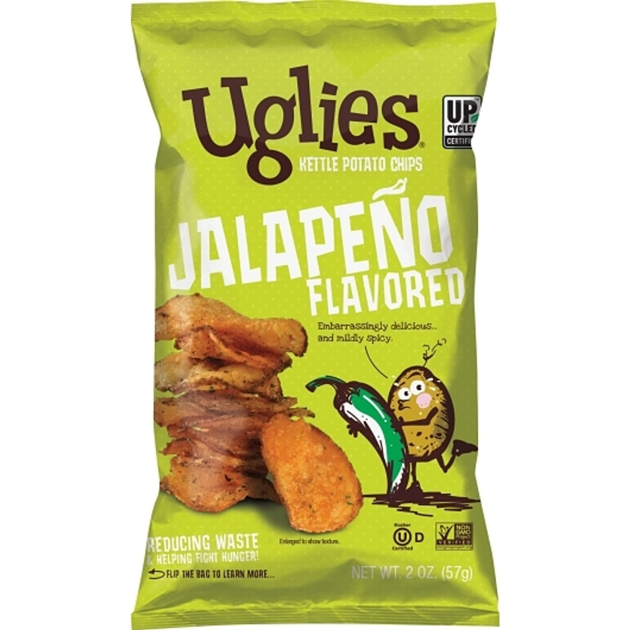 Uglies Jalapeno Kettle Chips, 2 Ounce, 24 Per Case